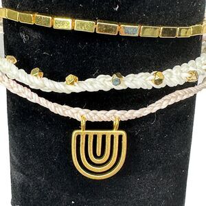 PuraVida Pura Vida Golden Rainbow Bracelet Stack Set of 3